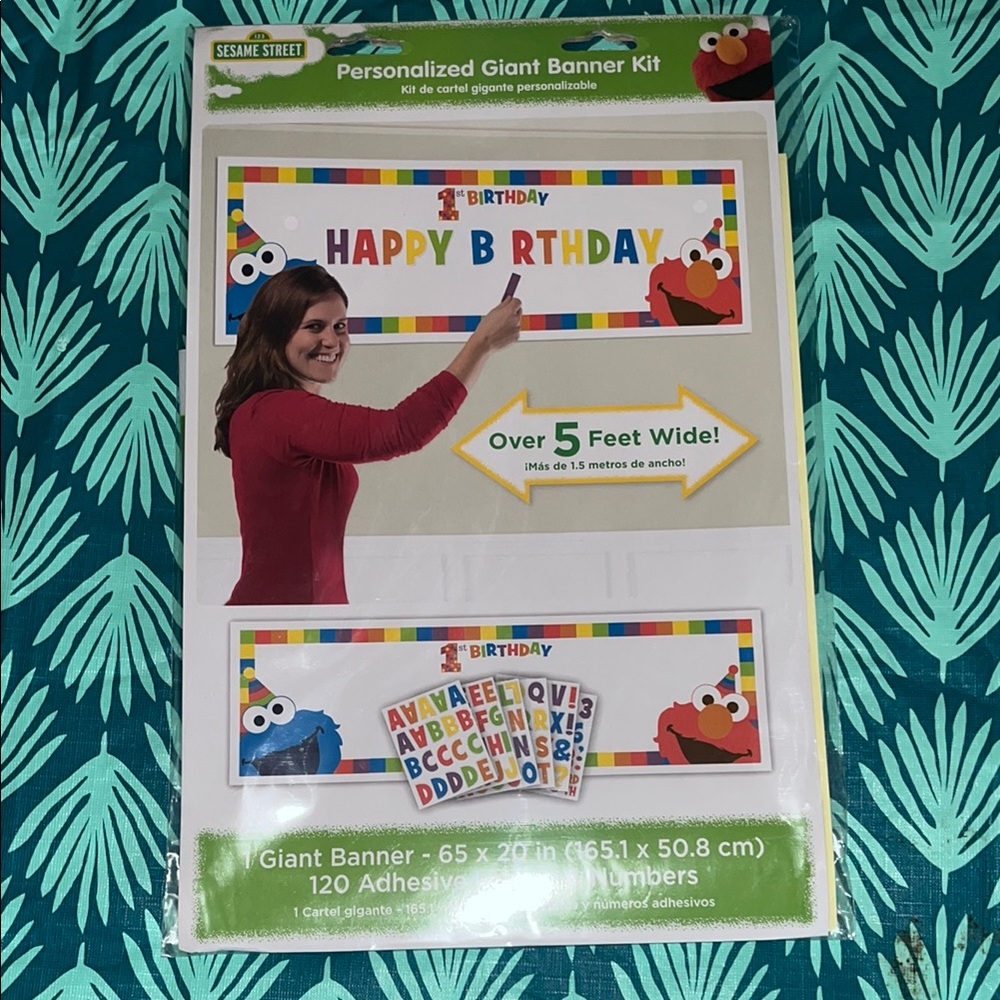 Sesame Street Giant Birthday Banner Kit